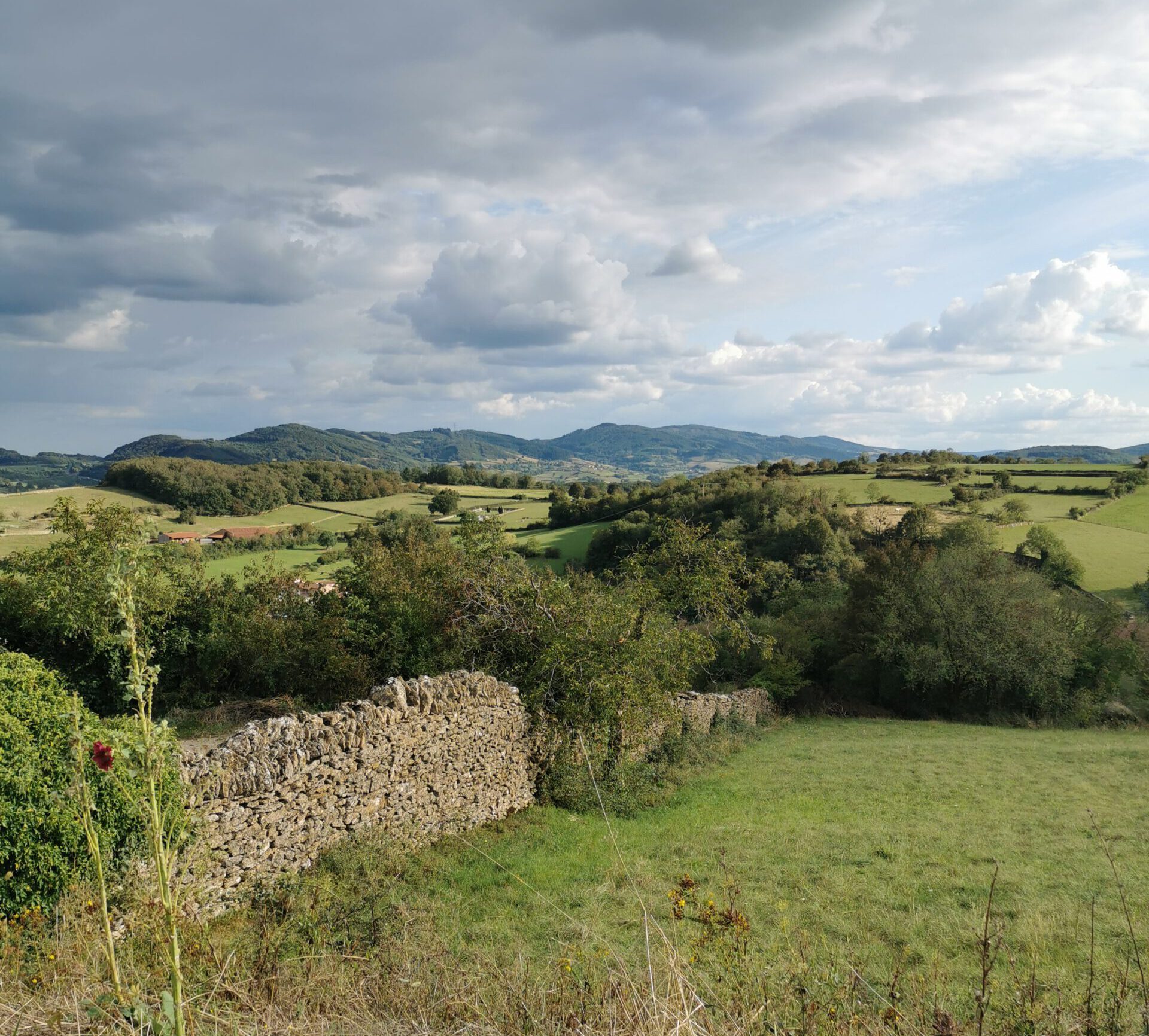 Photographie d'une vue de Jalogny, un village du Clunysois, par l'architecte écologique en Bourgogne Océane Garot.