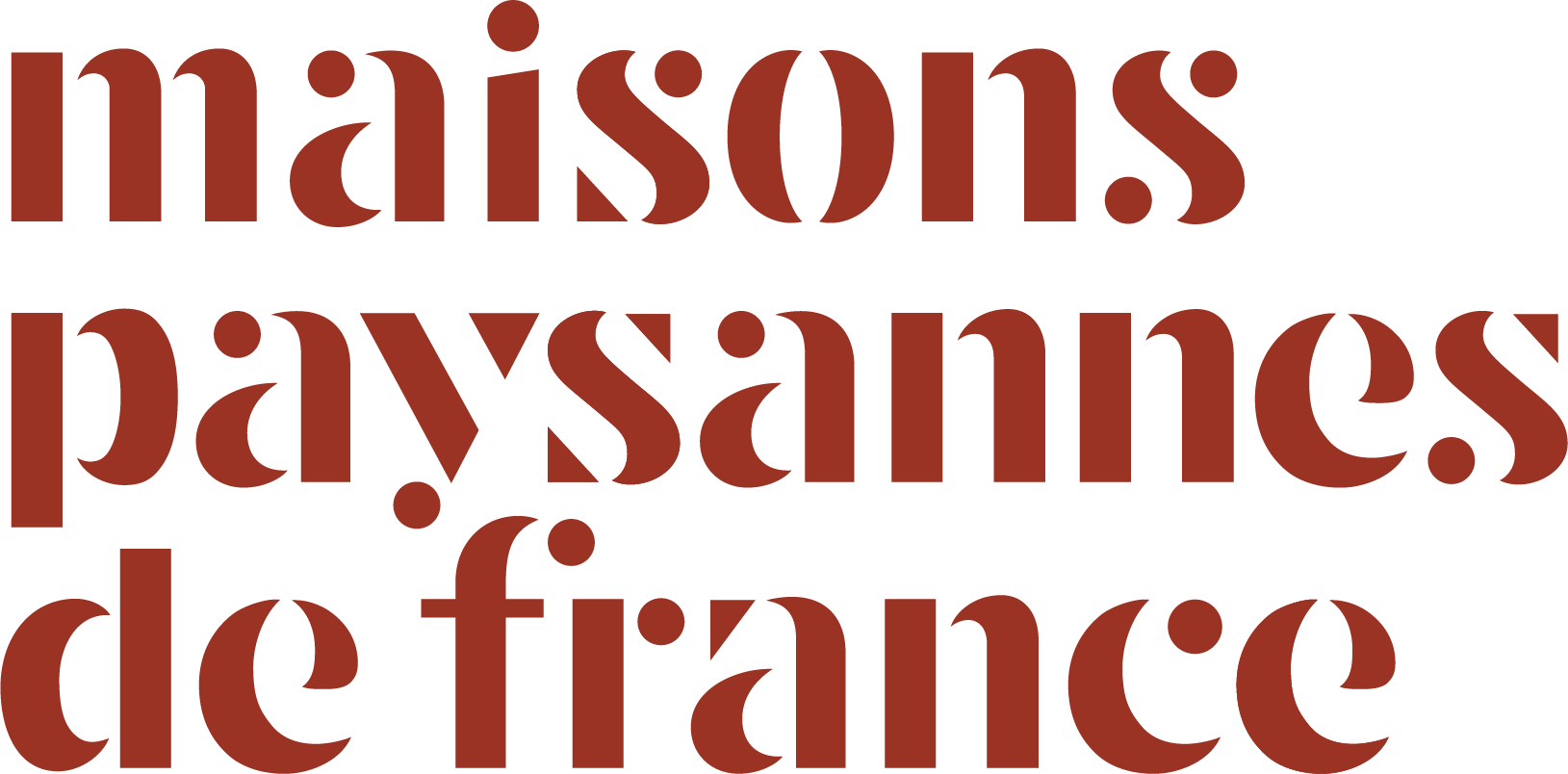 Logotype de maisons paysannes de France.